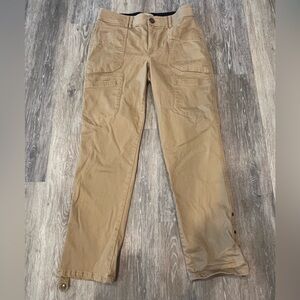 Democracy Khaki Cargo Jeans (Size 8) NWOT